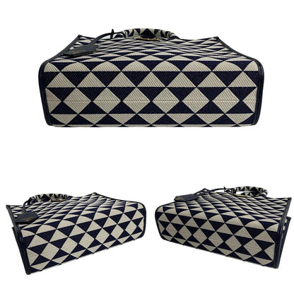 PRADA – Symbol Embroidery Fabric Handbag – Miuccia Prada–                       100% Authentic Pre-Owned ✨Excellent, like-ne