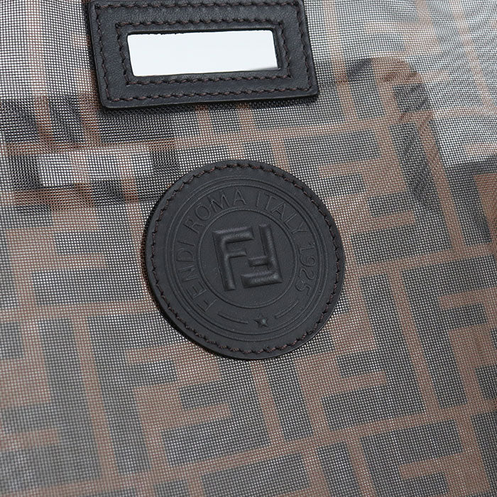 FENDI – Defender Peekaboo Handbag – – Brown PVC