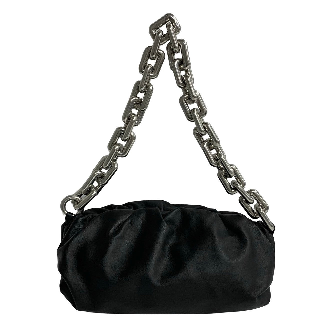 BOTTEGA VENETA – Black Leather The Chain Pouch –