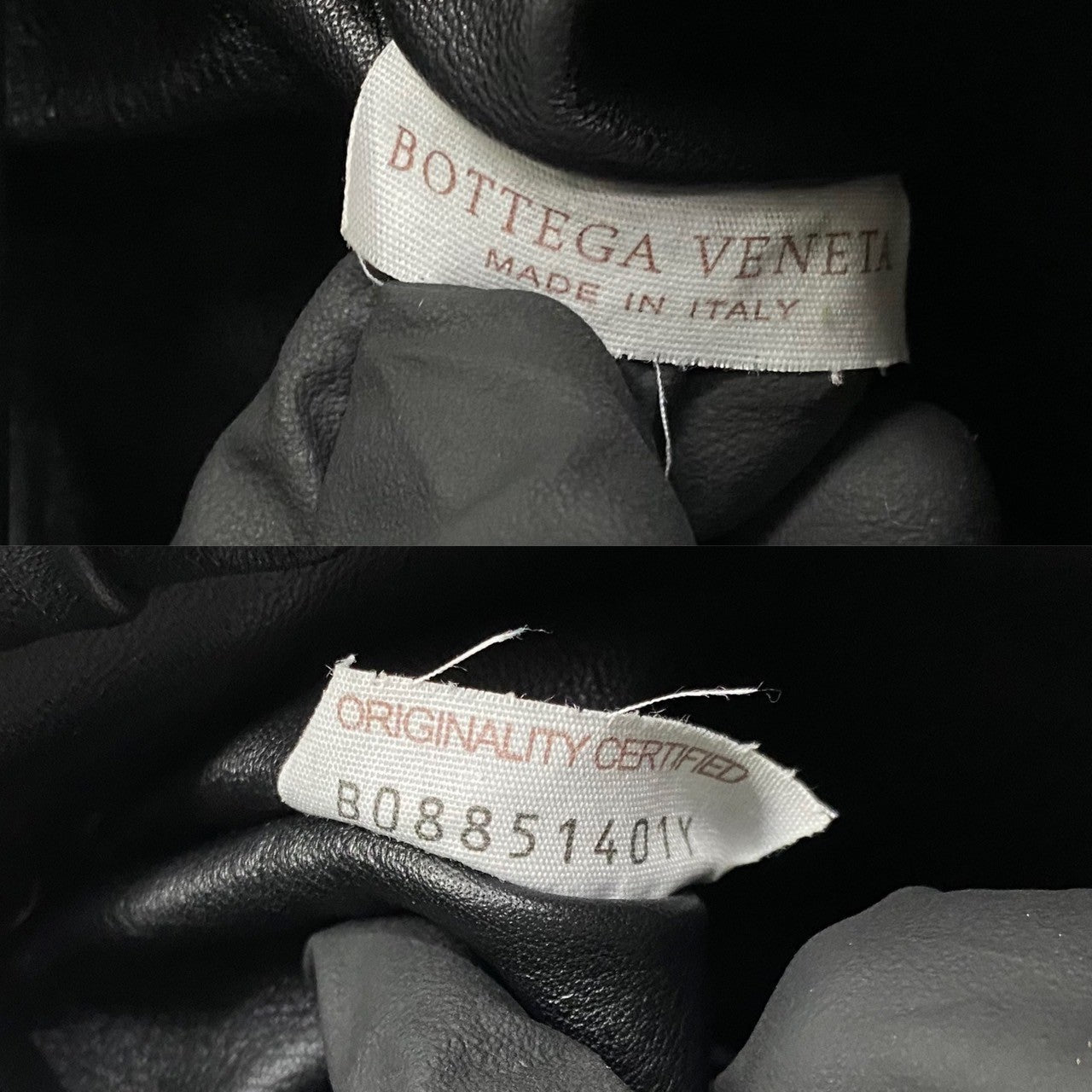 BOTTEGA VENETA – Black Leather The Chain Pouch –