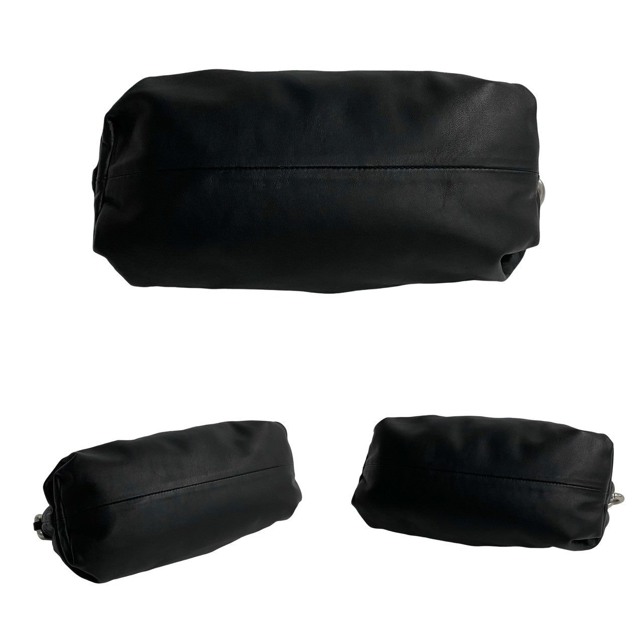 BOTTEGA VENETA – Black Leather The Chain Pouch –