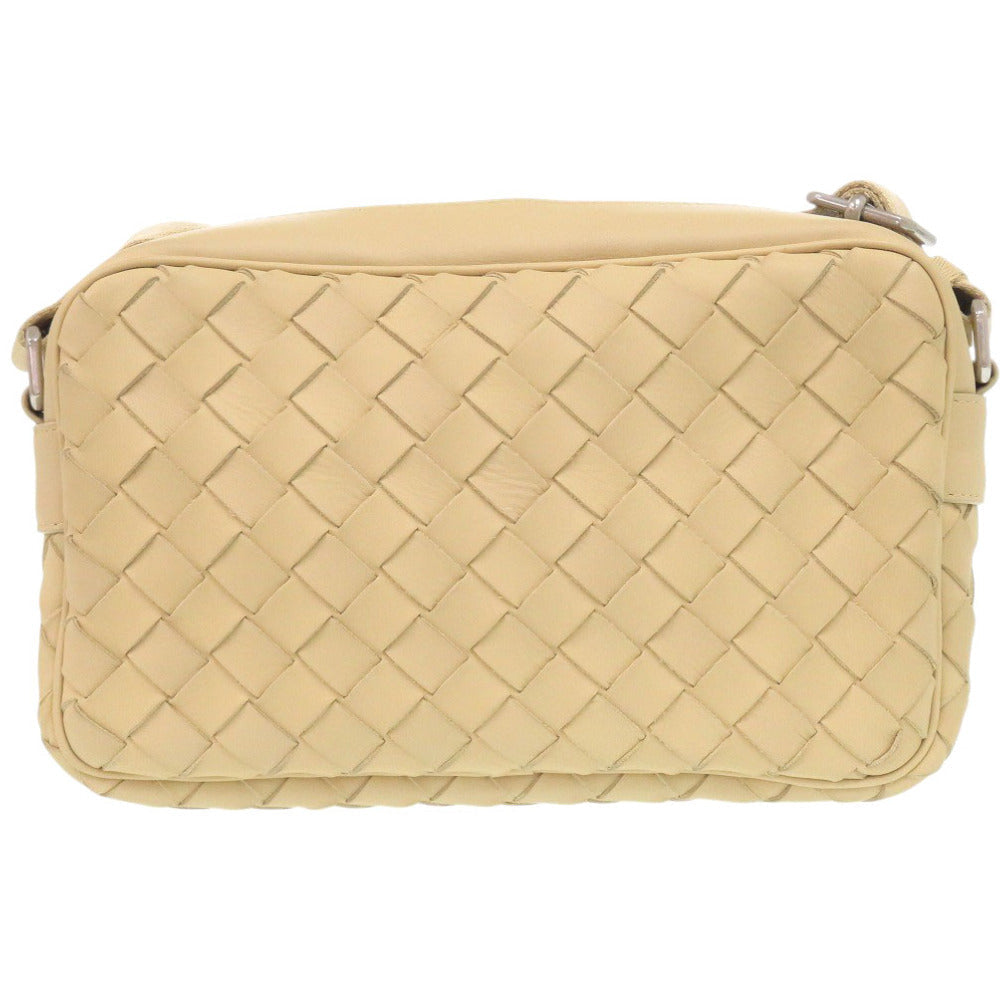 BOTTEGA VENETA – Intrecciato Shoulder Bag – Beige Leather –