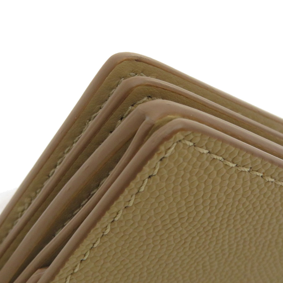 BURBERRY – Coin Chain Wallet – Beige Calfskin