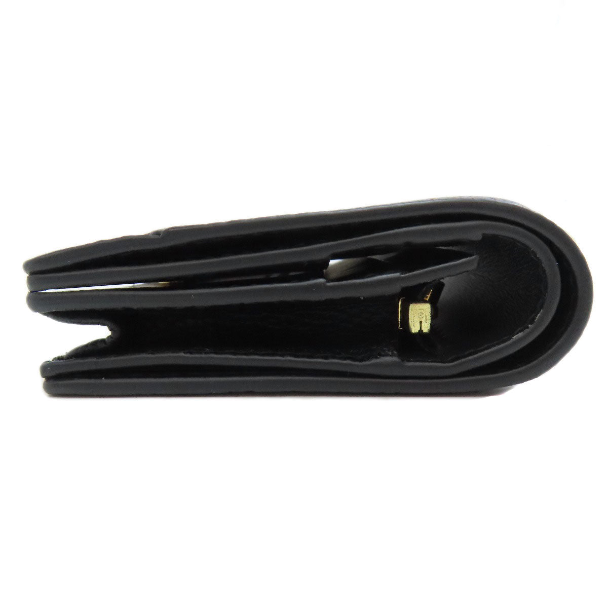 BURBERRY – TB Logo Bifold Wallet – Black Leather