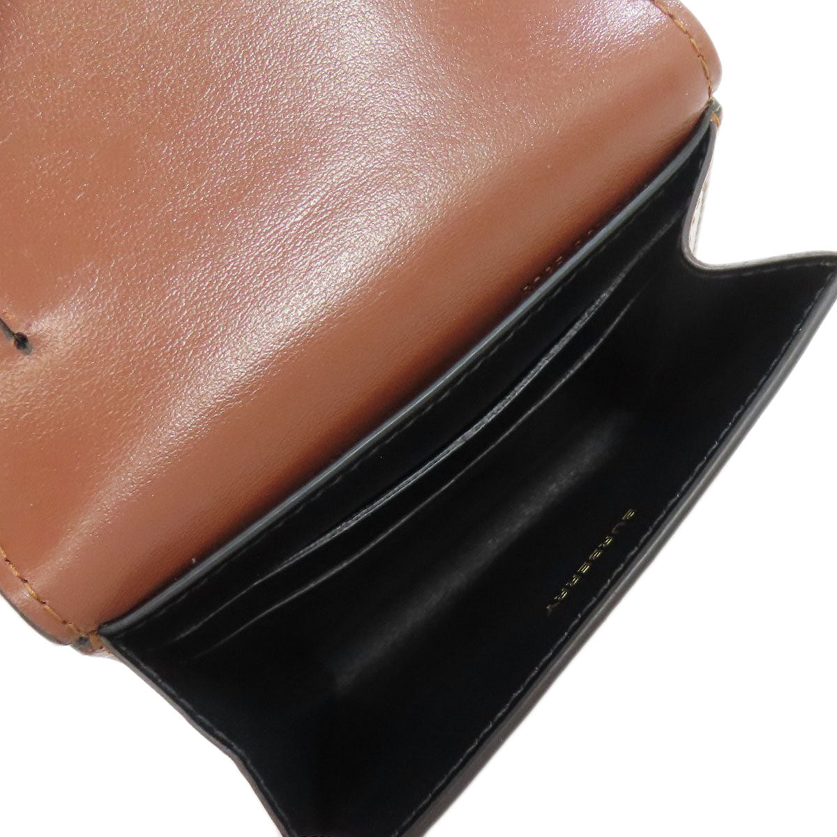 BURBERRY – Bifold Wallet – Brown Logo pvc