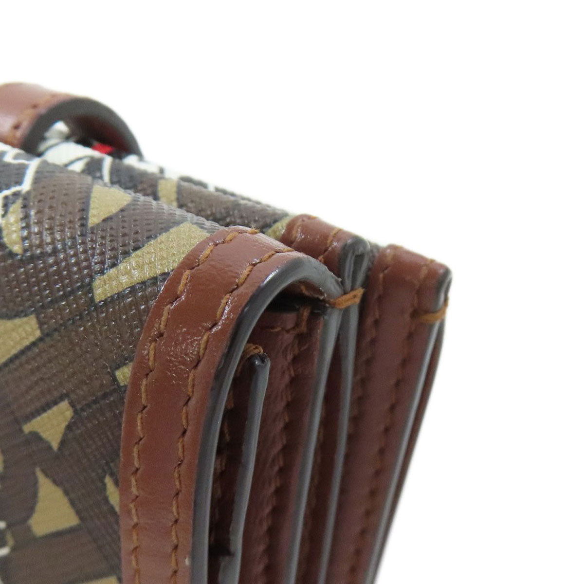 BURBERRY – Bifold Wallet – Brown Logo pvc