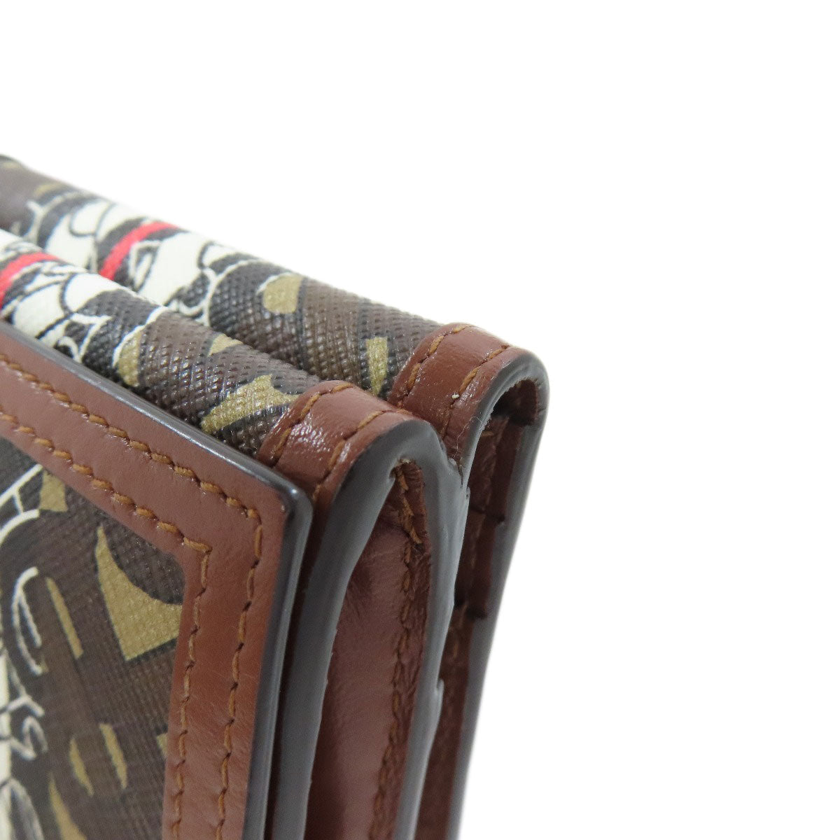BURBERRY – Bifold Wallet – Brown Logo pvc