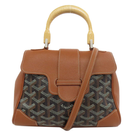 GOYARD – Handbag – Saigon Mini 2WAY – Brown – 100% Authentic ✨Excellent Pre-Owned