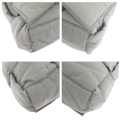 Bottega Veneta 
Padded Tech Cassette with Pouch – Nylon Grey with Silver Hardware – Daniel Lee – 2023 – 100% Authentic ✨Excellent Pre-Owned Condition