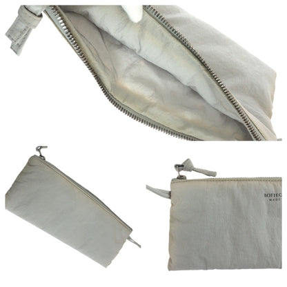 Bottega Veneta 
Padded Tech Cassette with Pouch – Nylon Grey with Silver Hardware – Daniel Lee – 2023 – 100% Authentic ✨Excellent Pre-Owned Condition