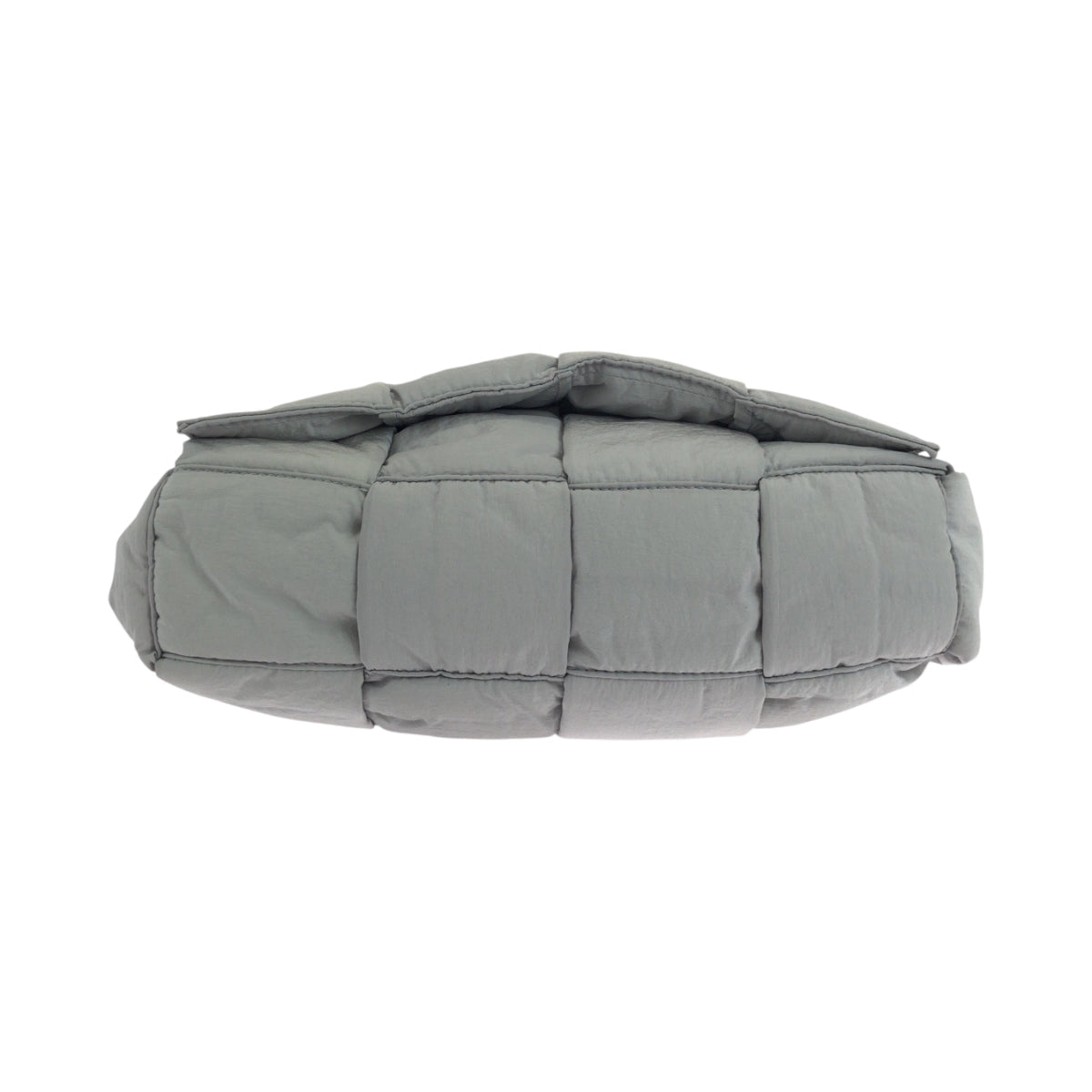 Bottega Veneta 
Padded Tech Cassette with Pouch – Nylon Grey with Silver Hardware – Daniel Lee – 2023 – 100% Authentic ✨Excellent Pre-Owned Condition
