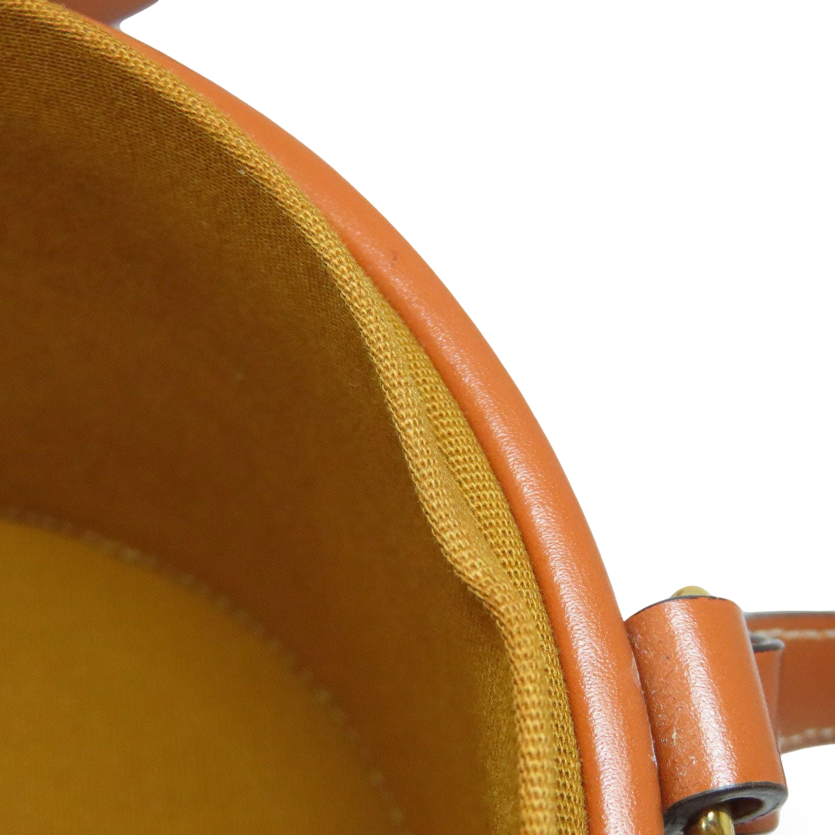 CELINE – Tambour Triomphe Shoulder Bag – Brown PVC & Calfskin –