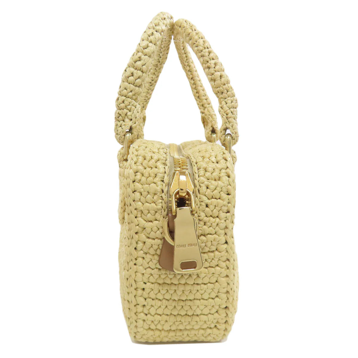 MIU MIU – Raffia 2WAY Handbag – Beige – Miuccia Prada – 2023 – 100% Authentic Pre-Owned✨