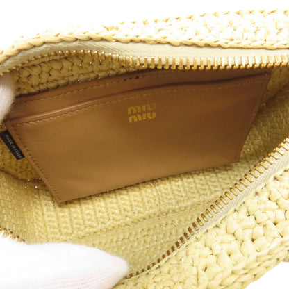 MIU MIU – Raffia 2WAY Handbag – Beige – Miuccia Prada – 2023 – 100% Authentic Pre-Owned✨