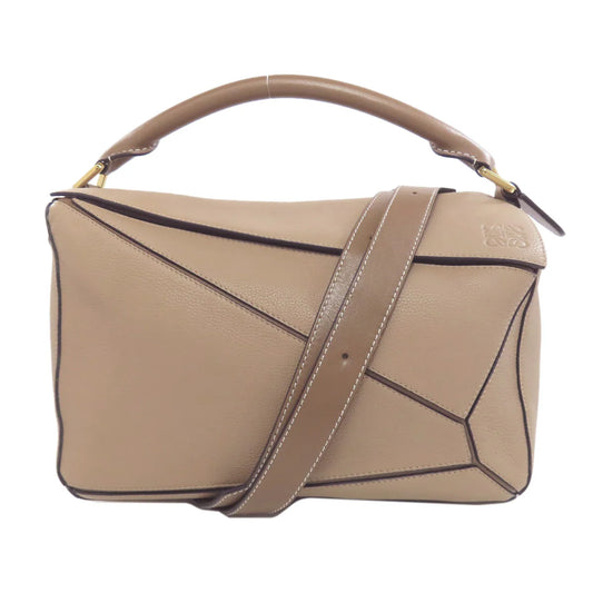 LOEWE – Puzzle Bag 2WAY – Jonathan Anderson – 2015 – Brown Calfskin – 100% Authentic Pre-Owned