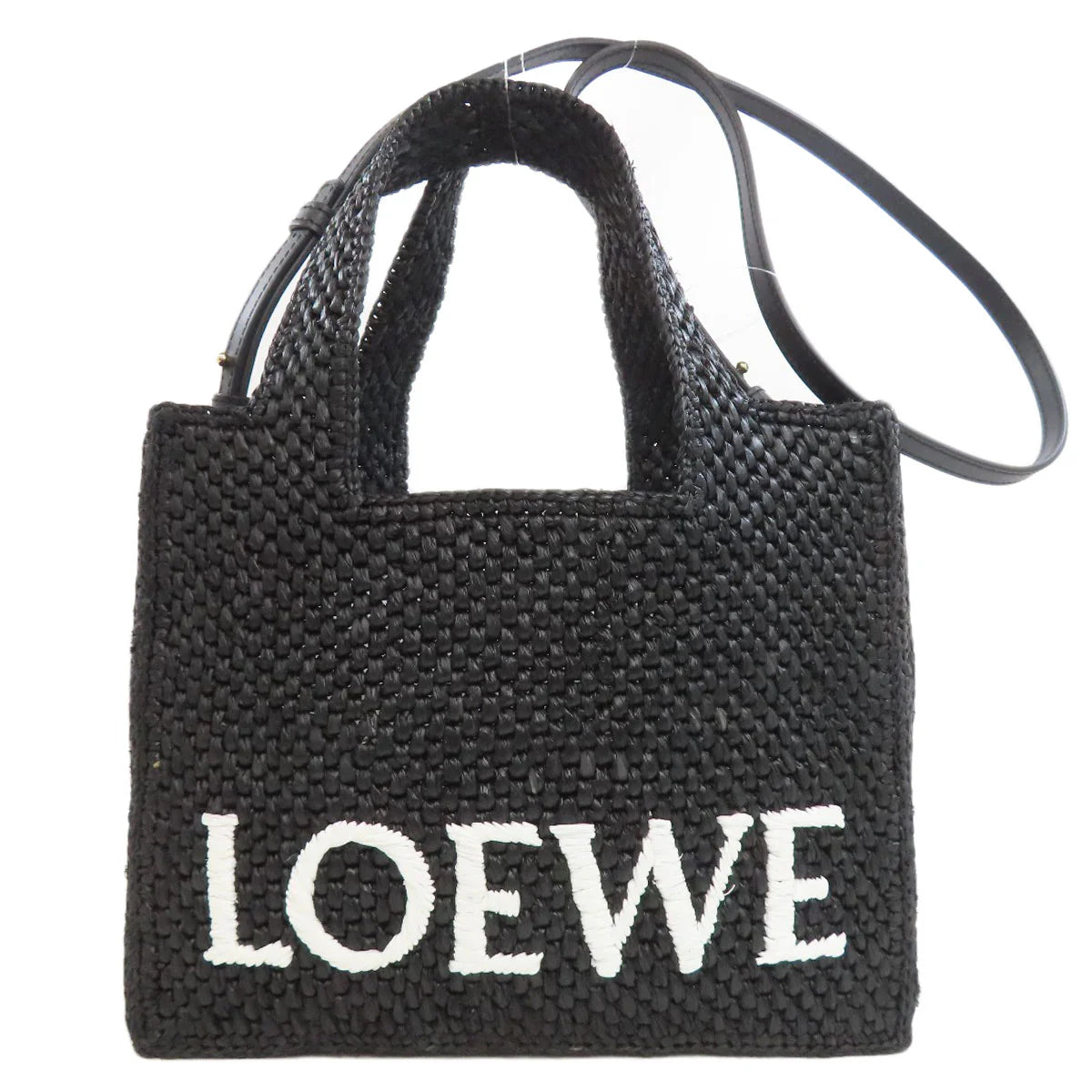 LOEWE – Basket Bag 2WAY – Jonathan Anderson – 2021 – Raffia Black – ✨100% Authentic Pre-Owned