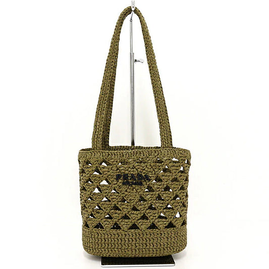 PRADA – Crochet Tote Bag – Miuccia Prada – 2024 – 100% Authentic Pre-Owned Condition ✨UNUSED✨Like NEW