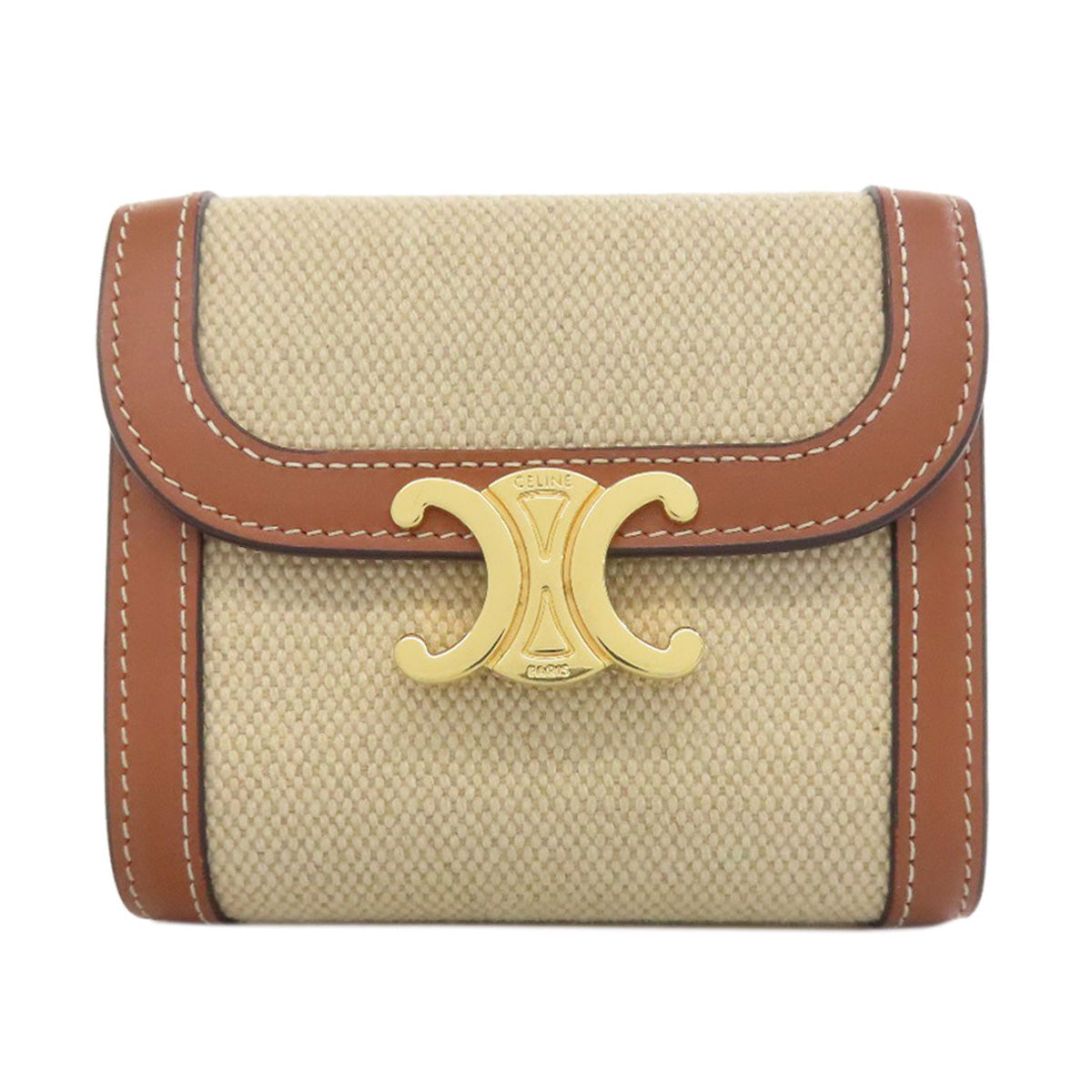 CELINE Triomphe Bifold Wallet  – 100% Authentic Pre-Owned AB+✨Excellent Pre-Owned