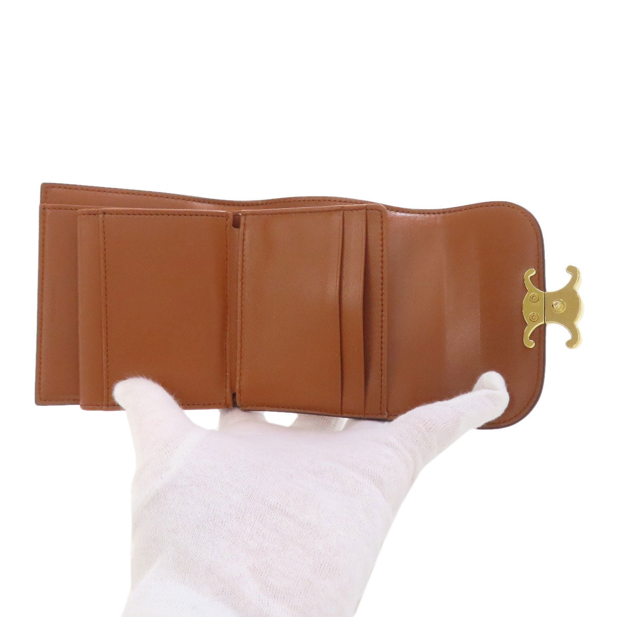 CELINE Triomphe Bifold Wallet  – 100% Authentic Pre-Owned AB+✨Excellent Pre-Owned