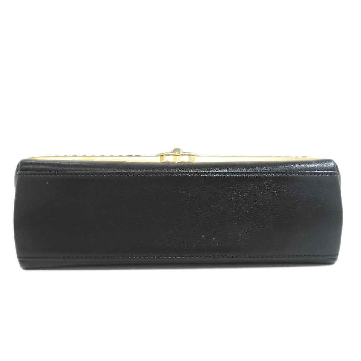 CHANEL – V-Stitch 2-Way Shoulder Bag – Black Lambskin with Gold-Tone Metal