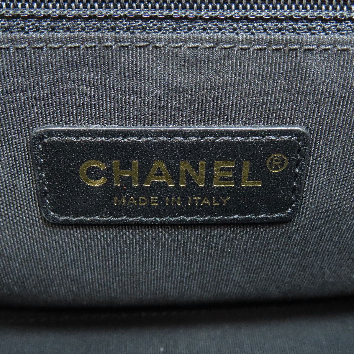 CHANEL – V-Stitch 2-Way Shoulder Bag – Black Lambskin with Gold-Tone Metal
