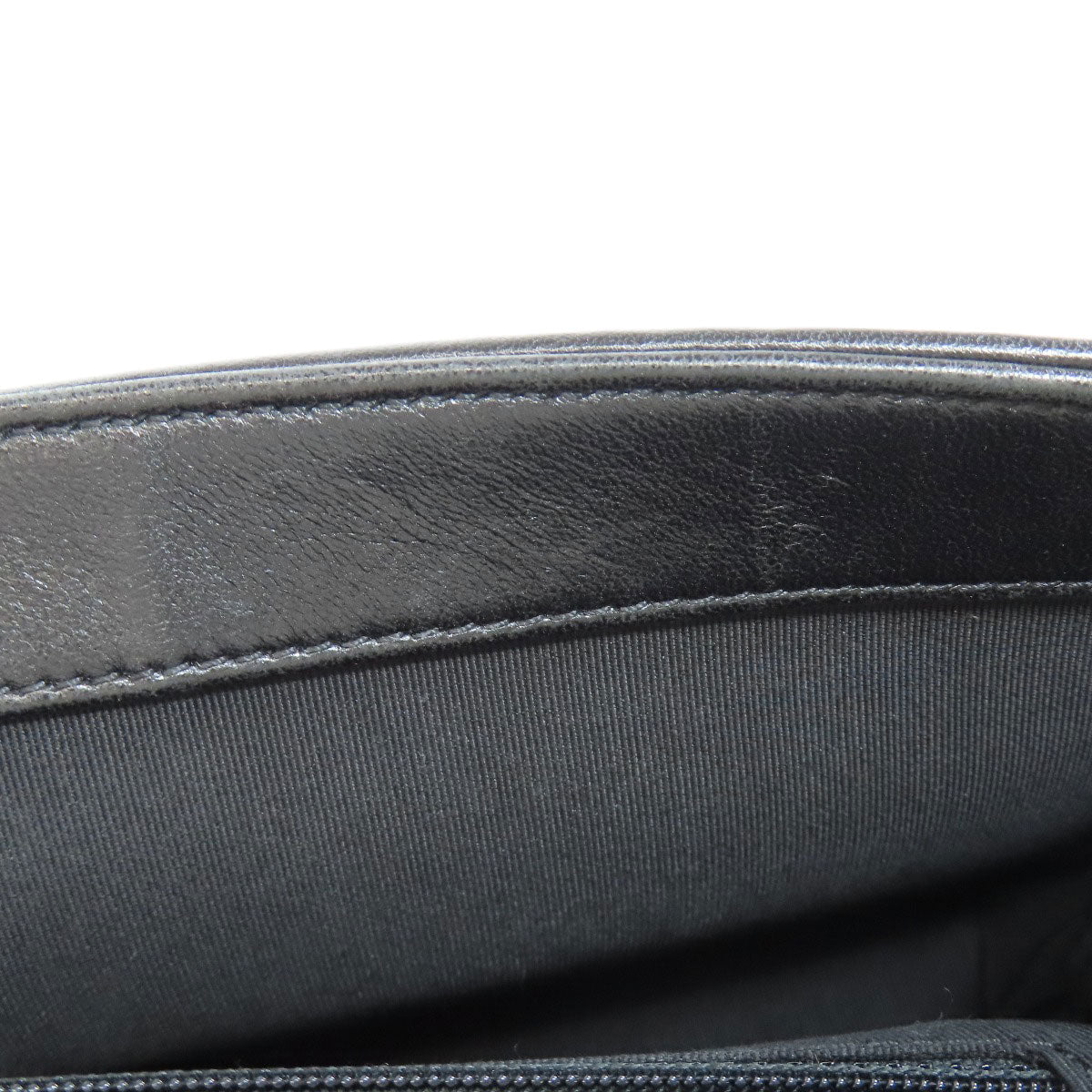 CHANEL – V-Stitch 2-Way Shoulder Bag – Black Lambskin with Gold-Tone Metal