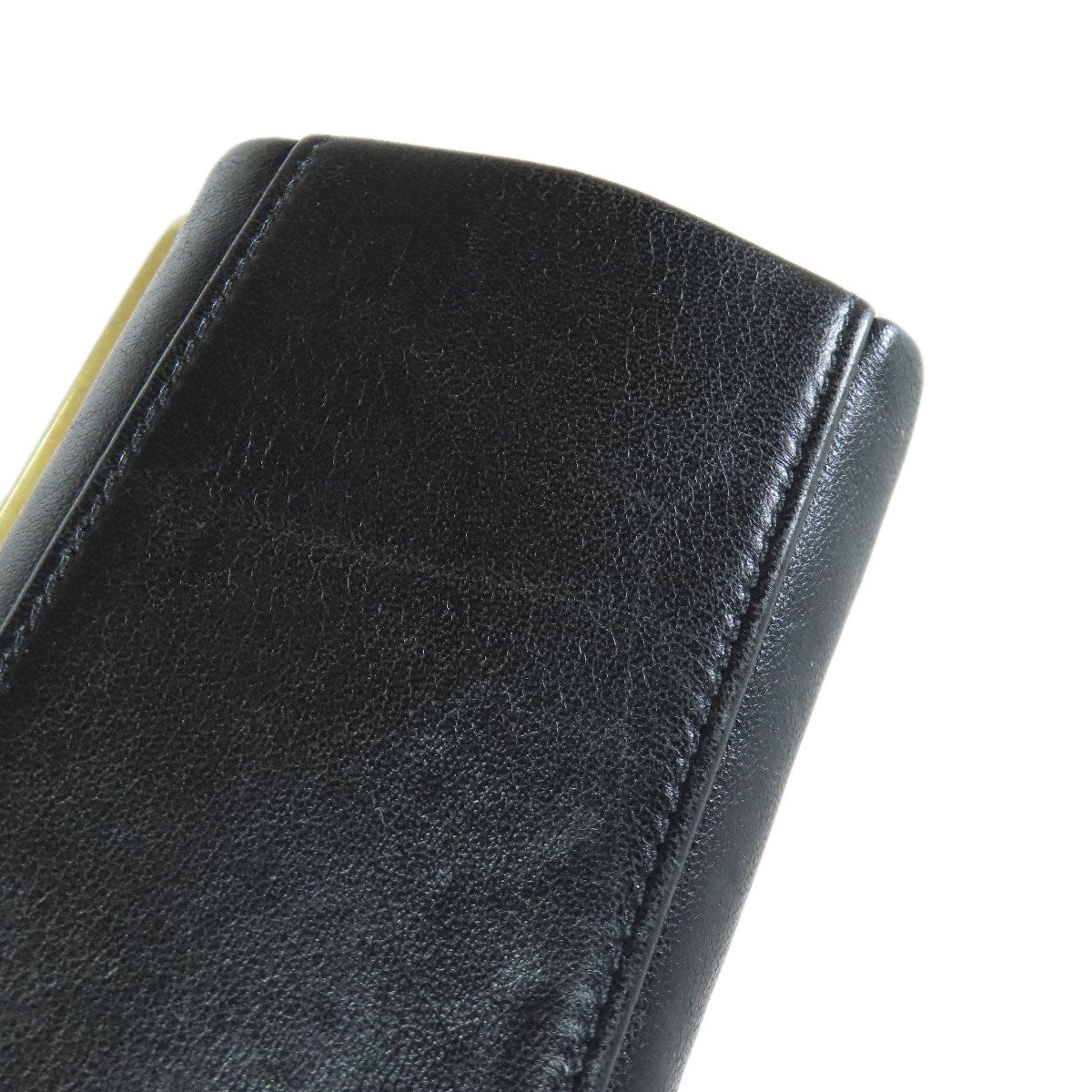 CHANEL – V-Stitch 2-Way Shoulder Bag – Black Lambskin with Gold-Tone Metal