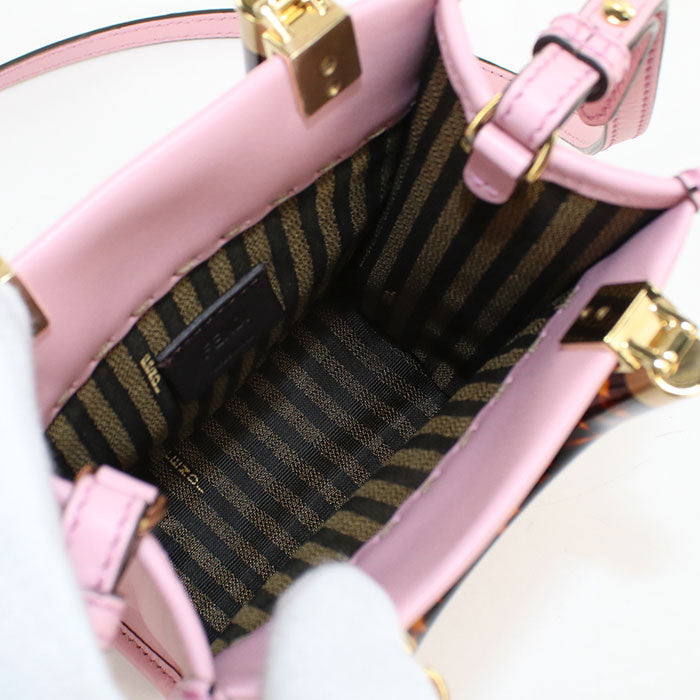 FENDI Sunshine Shopper Mini Tote By Silvia Venturini Fendi – 2020s 100% Authentic Pre-Owned S Rank✨Excellent
