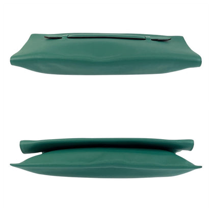 HERMÈS Puri Plat Evercolor leather Green by Jean-Paul Gaultier – 2010s 100% Authentic Pre-Owned A Rank✨Minimal wear
