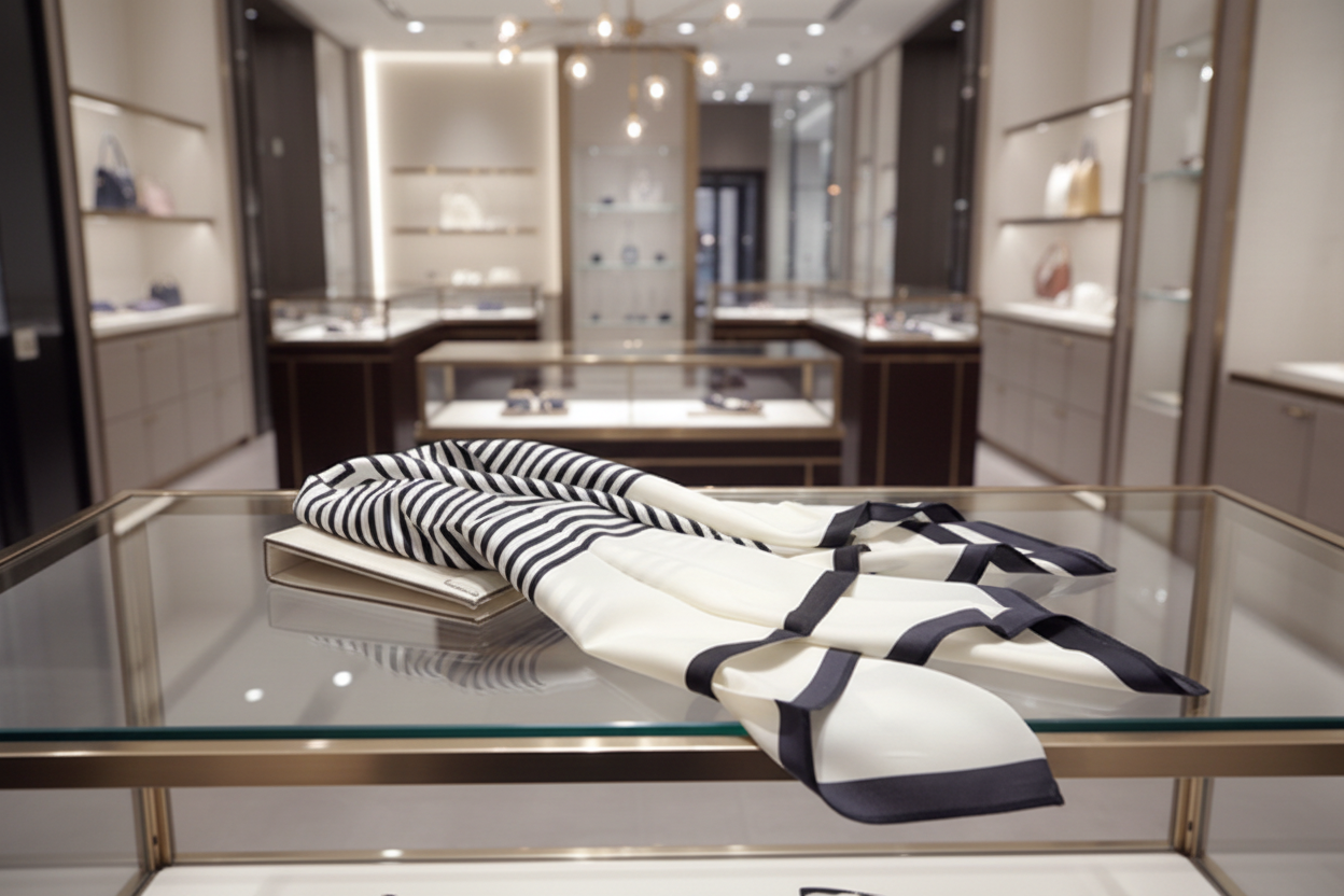 Retro Fresh Style Silk Scarf