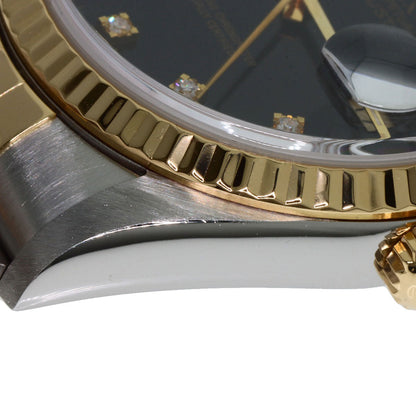 ROLEX – Datejust 16233G – 10P Diamond Black Dial – Hans Wilsdorf Legacy – 1993 (S-Series) – 100% Authentic Pre-Owned ✨