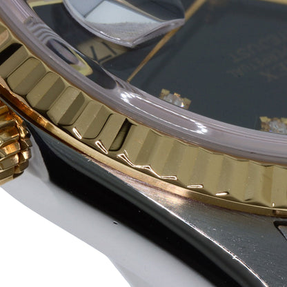 ROLEX – Datejust 16233G – 10P Diamond Black Dial – Hans Wilsdorf Legacy – 1993 (S-Series) – 100% Authentic Pre-Owned ✨