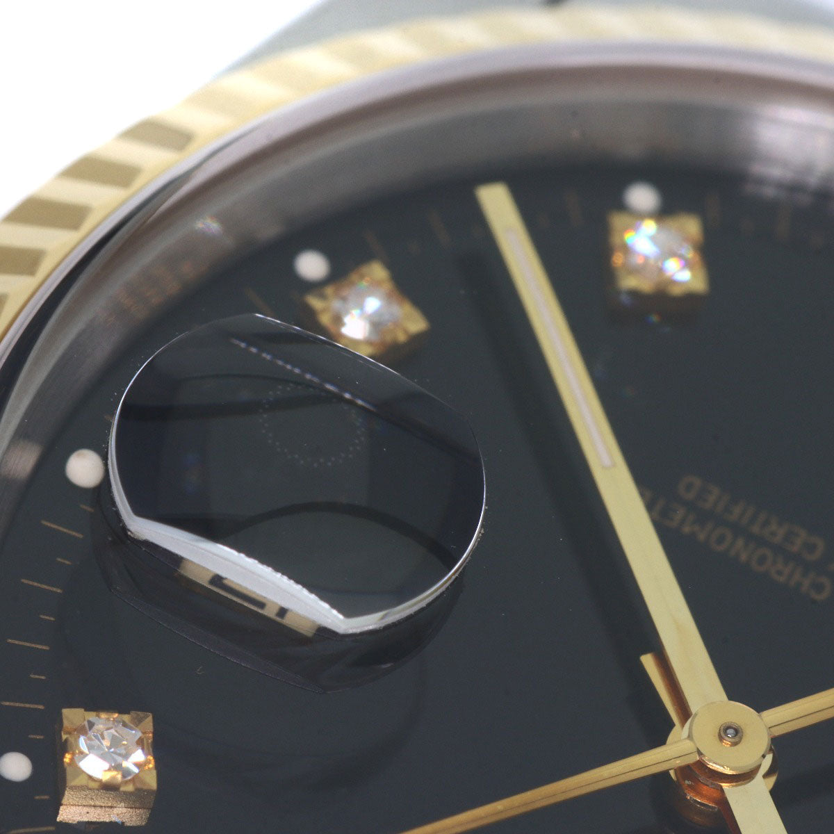 ROLEX – Datejust 16233G – 10P Diamond Black Dial – Hans Wilsdorf Legacy – 1993 (S-Series) – 100% Authentic Pre-Owned ✨
