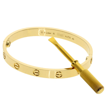 CARTIER Love Bracelet with Driver 18K Yellow Gold 100% Authentic  ✨ Excellent Pre-Owned   Condition