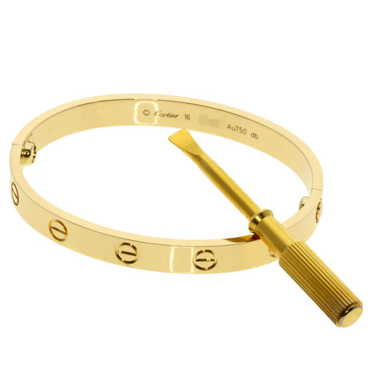 CARTIER Love Bracelet with Driver 18K Yellow Gold 100% Authentic  ✨ Excellent Pre-Owned   Condition