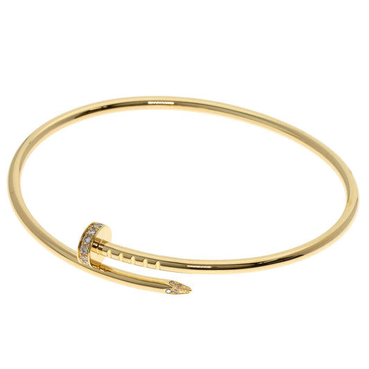 CARTIER Juste un Clou SM Diamond Bracelet #16 18K Yellow Gold 100% Authentic Pre-Owned ✨
