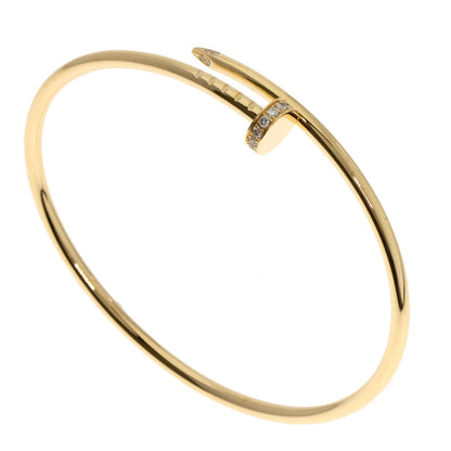 CARTIER Juste un Clou SM Diamond Bracelet #16 18K Yellow Gold 100% Authentic Pre-Owned ✨