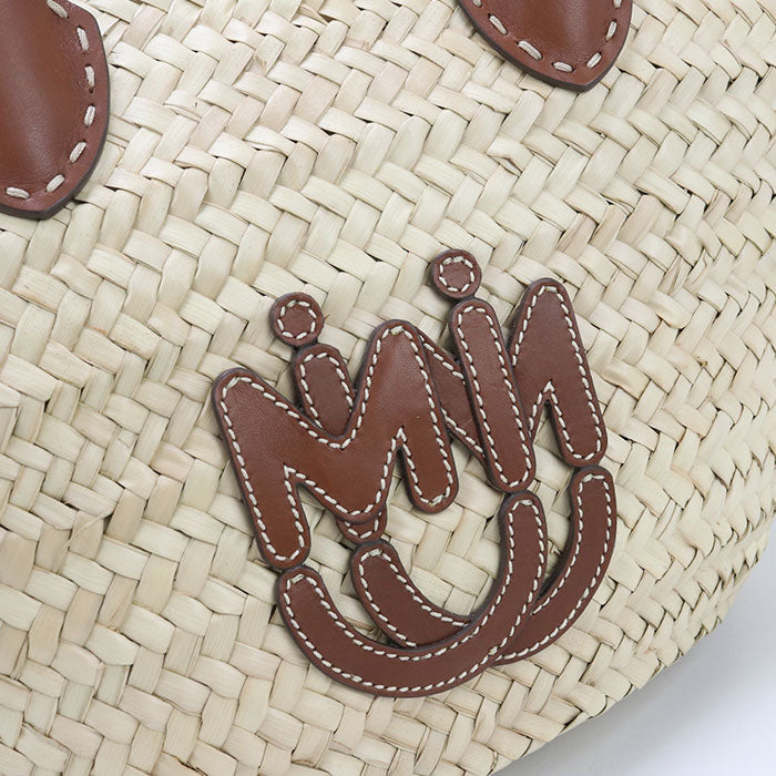 MIUMIU Straw Wicker beige 100% Authentic ✨Excellent Pre-Owned