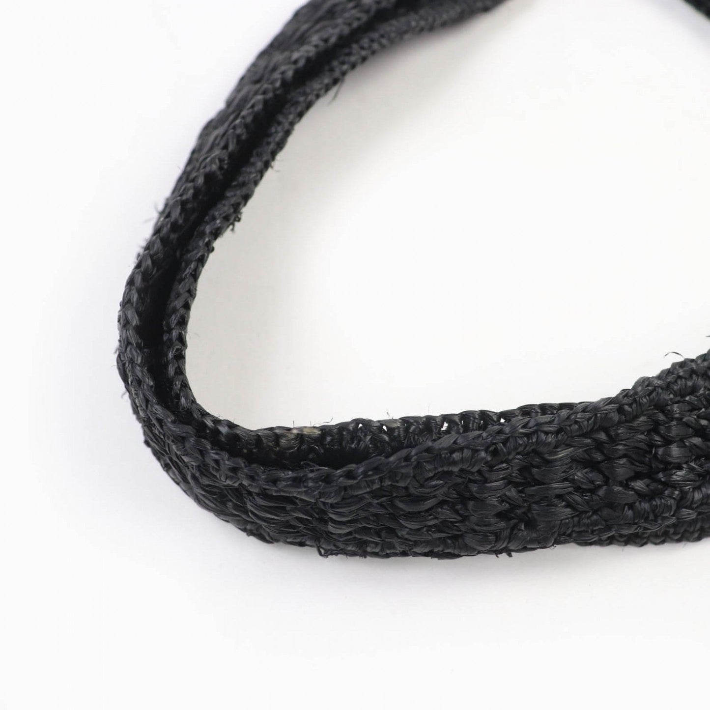 Chloé Black Raffia Tote Banana Summer 100% Authentic ✨Like New / Unused Pre Owned Condition
