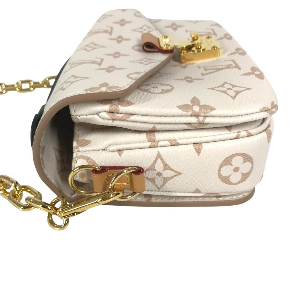 LOUIS VUITTON Pochette Metis EW Monogram Dune Canvas beige 100%!Authentic ✨Near New Pre Owned Condition
