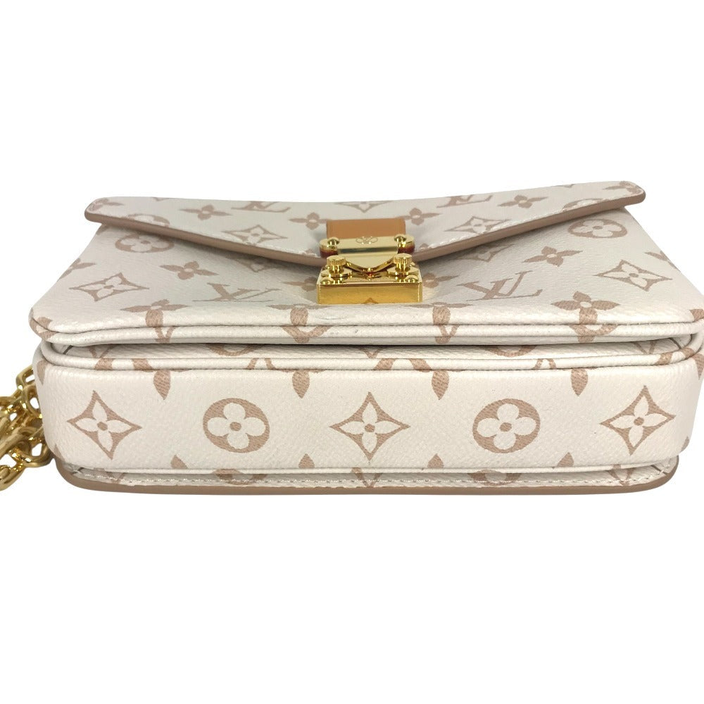 LOUIS VUITTON Pochette Metis EW Monogram Dune Canvas beige 100%!Authentic ✨Near New Pre Owned Condition