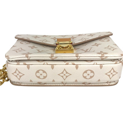 LOUIS VUITTON Pochette Metis EW Monogram Dune Canvas beige 100%!Authentic ✨Near New Pre Owned Condition