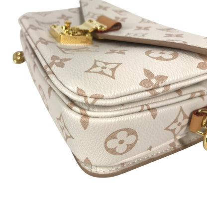 LOUIS VUITTON Pochette Metis EW Monogram Dune Canvas beige 100%!Authentic ✨Near New Pre Owned Condition