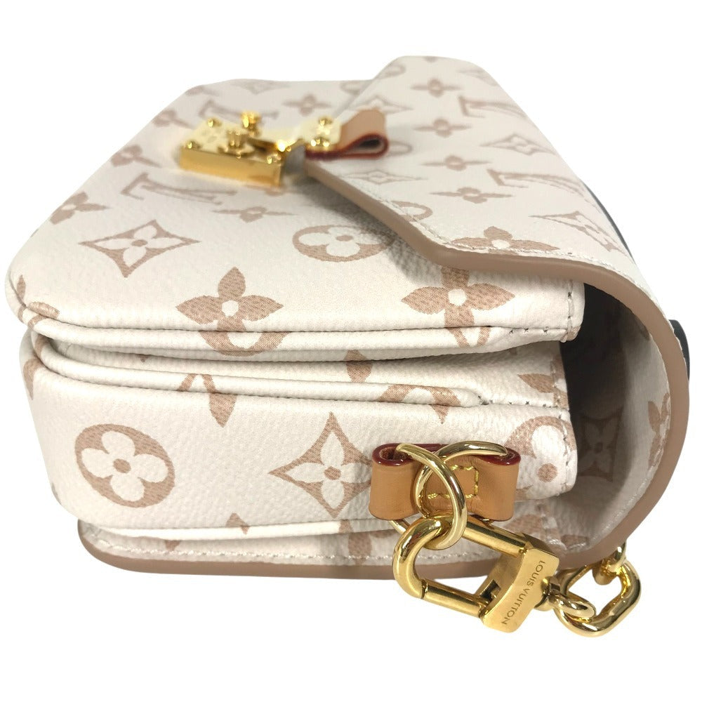 LOUIS VUITTON Pochette Metis EW Monogram Dune Canvas beige 100%!Authentic ✨Near New Pre Owned Condition
