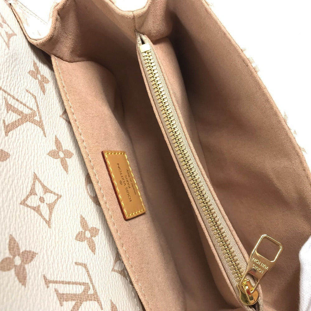LOUIS VUITTON Pochette Metis EW Monogram Dune Canvas beige 100%!Authentic ✨Near New Pre Owned Condition