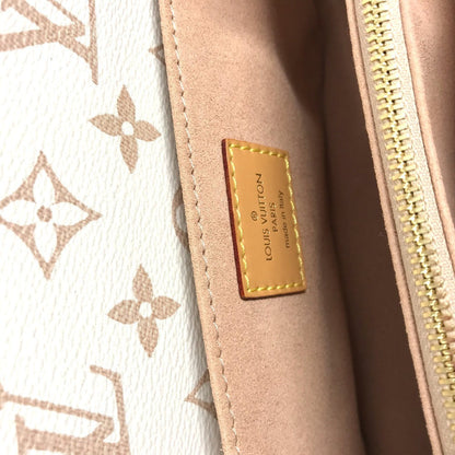 LOUIS VUITTON Pochette Metis EW Monogram Dune Canvas beige 100%!Authentic ✨Near New Pre Owned Condition