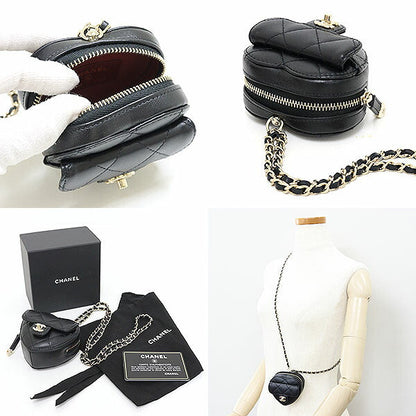 CHANEL coin purse Heart-Shaped Chain / Matelassée– 2022 
100% Authentic✨ Like New Pre owned Condition