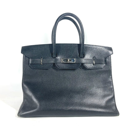 HERMES Birkin 35 Black Ardenne Leather – C□ Stamp –  100% Authentic ✨Well Used Vintage