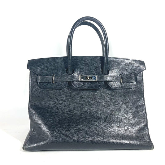 HERMES Birkin 35 Black Ardenne Leather – C□ Stamp –  100% Authentic ✨Well Used Vintage