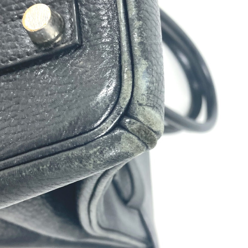 HERMES Birkin 35 Black Ardenne Leather – C□ Stamp –  100% Authentic ✨Well Used Vintage
